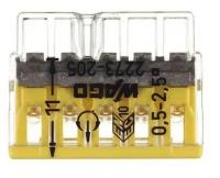 Клемма WAGO 2273-205, 10 шт., коробка, желтый