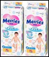 Merries подгузники XL (12-20 кг), 44 шт., 2 уп