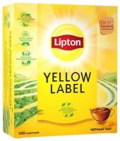 Чай Lipton Yellow Label чёрный в пакетиках, 100х2г