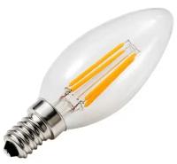 Светодиодная лампа Foton Lighting FL-LED Filament C35 6W E14 3000К 220V 600Лм 35*98мм