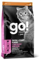 Go! Skin + Coat Chicken Recipe for Cats 32/20 (7,26 кг) Сухой корм для котят и кошек с цельной курицей, фруктами и овощами