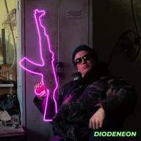 DIODENEON / Неоновый светильник АК-47 Розовый 76х24 см., неоновая вывеска, гибкий неон