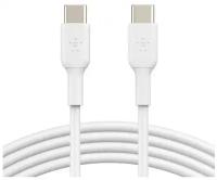 Кабель Belkin USB-C - USB-C, 1м, пластик, белый (CAB003bt1MWH)