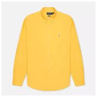 Мужская рубашка Polo Ralph Lauren Slim Fit Garment Dyed Oxford жёлтый, Размер S