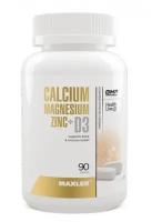 1831 Maxler Calcium Zinc Magnesium+D3 Кальций, цинк, магний 90 табл