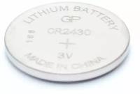 Батарейка GP Lithium, CR2430, литиевая, 1 шт, в блистере, CR2430-8C1 5 шт