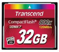 Карта памяти 32Gb - Transcend 800x Ultra Speed - Compact Flash TS32GCF800