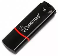 Флэш-диск USB 8Gb SmartBuy Crown, черный, 25шт