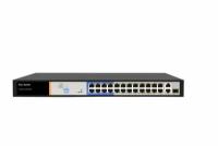 Коммутатор ATIX AT-NS-24P2G-1GS-230 (F) 24 портовый, с РОЕ и 2 гигабитными Uplink и 1 SFP(комбо)