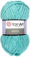 Пряжа YarnArt Dolce 100г, 120м (ЯрнАрт Дольче) цвет 770 пыльная бирюза, 2шт