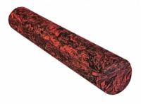 Цилиндр для пилатеса 90 см красно-черный EVA плотный