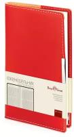 Еженедельник Bruno Visconti Metropol недатированный, искусственная кожа, А6, 80 листов, красный, цвет бумаги тонированный