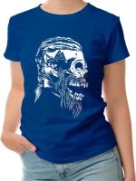 Женская футболка «Череп Викинга - Viking Skull» (XL, темно-синий)