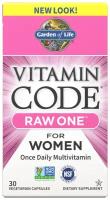 Garden of Life Vitamin Code Raw One for Women 30 капсул