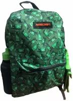 Комплект школьный из 4-х предметов Minecraft (рюкзак, бутылочка, пенал, сумка для ланча)