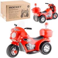 Электромотоцикл для детей, электромобиль детский, Мотоцикл шерифа, 1 мотор 20 ВТ, красный