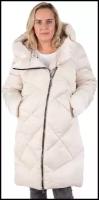Куртка MODTEX зимняя, удлиненная, силуэт свободный, капюшон, карманы