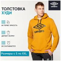 Толстовка мужская с капюшоном UMBRO Fw Large Logo Hoodie 65944U-KMA, размер M, цвет песочный