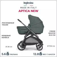 Коляска 2 в 1 Inglesina Aptica New с подставкой под люльку Stand Up, Emerald green