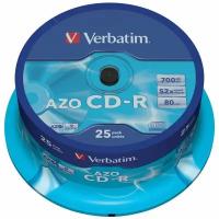 Диск CD-R Verbatim 700Mb 52x Cake Box 25шт 43352