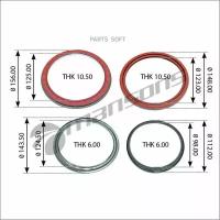 Р/к ступицы сальники2+кольцо2 Volvo FH/FM 900.005 (Mansons)