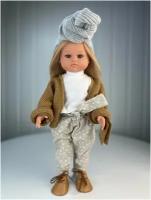 Кукла Lamagik "Нэни", блондинка, в вязаной кофте и повязке "тюрбан", 42 см, арт. 42023