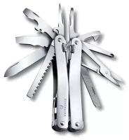 Мультитул VICTORINOX SwissTool Spirit X, 105 мм, 26 функций, в кожаном чехле