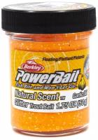 Форелевая паста BERKLEY PowerBait Natural SCENT (Чеснок, цв. Оранжевый) 50 гр / Паста Беркли / Рыбалка на форель / Всесезонная / Свежая партия / Производство США