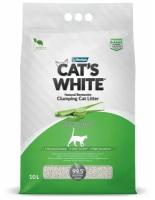 Cat's White Aloe Vera комкующийся наполнитель с ароматом алоэ вера для кошачьего туалета (10л)