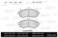 Колодки тормозные для elantra/matrix 1.5-2.0 00- передние Miles E100197