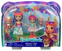 Игровой набор Mattel Enchantimals Данесса Оленни с сестричкой и питомцами HCF80