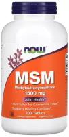 NOW M.S.M 1500 mg, 200 таб