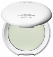 Missha~Компактная матирующая пудра,тон Mint~Airy Pot Pressed Powder Mint