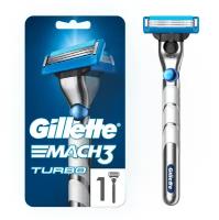 Многоразовый бритвенный станок Gillette Mach3 Turbo технология 3D Motion