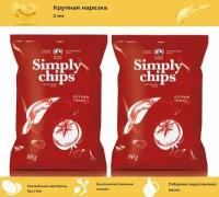 Чипсы картофельные Simply Chips "Острый томат", 2 шт по 80 г