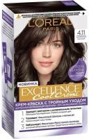 Крем-краска для волос Loreal Paris Excellence Cool Creme 4.11 Ультрапепельный каштановый