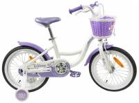 Детский велосипед TT Merlin 20" white/purple (алюмин)