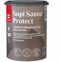 Tikkurila Supi Sauna Protect EP состав защитный для стен и потолков в бане и сауне п/мат (0,9л)