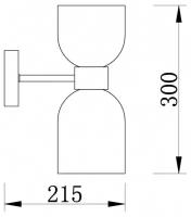 Настенный светильник (бра) Freya FR5203WL-02CH