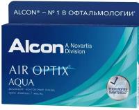 Контактные линзы Alcon Air optix Aqua, 6 шт., R 8,6, D -5,25