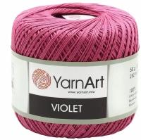 Пряжа YarnArt Violet брусничный (0075), 100%мерсеризованный хлопок, 282м, 50г, 1шт