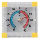 Термометр оконный Биметаллический ТББ, квадратный