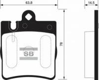 Колодки тормозные задние Sangsin Brake SP1089A