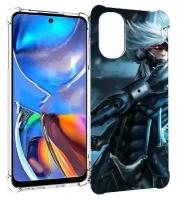 Чехол MyPads Metal Gear Rising Revengeance для Motorola Moto E32 задняя-панель-накладка-бампер