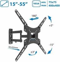 Кронштейн для телевизора настенный Tuarex ALTA-404 / до 55 дюймов / до 30 кг / vesa 400x400