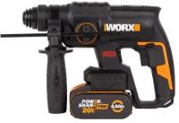 Перфоратор аккумуляторный бесщеточный SDS-plus Worx WX381.1, 20 В Li-ion 1x4 Ач, 2 Дж