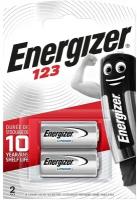 Батарейка Energizer CR123, 2 шт