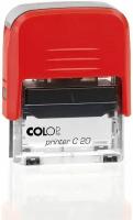 Текстовый штамп Colop Printer C20 /оплачено С датой пластик корпус: ассортимент автоматический оплачено С датой 2стр. оттиск: синий ширина: 38мм высота: 14мм