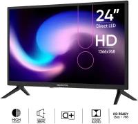 Телевизор TopDevice Tdtv24bn02h_bk [ Topdevice, 24' Dled TV, Digital Tv,black Color,two LEGS,P3 Sta