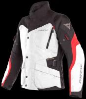 Мотокуртка Туристическая текстильная Dainese TEMPEST 2 D-DRY Light-Gray/Black/Tour-Red, (р.60)